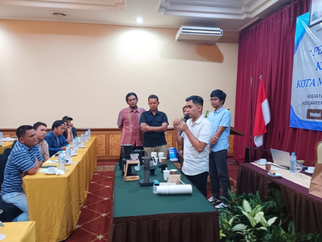Pelatihan barista. 